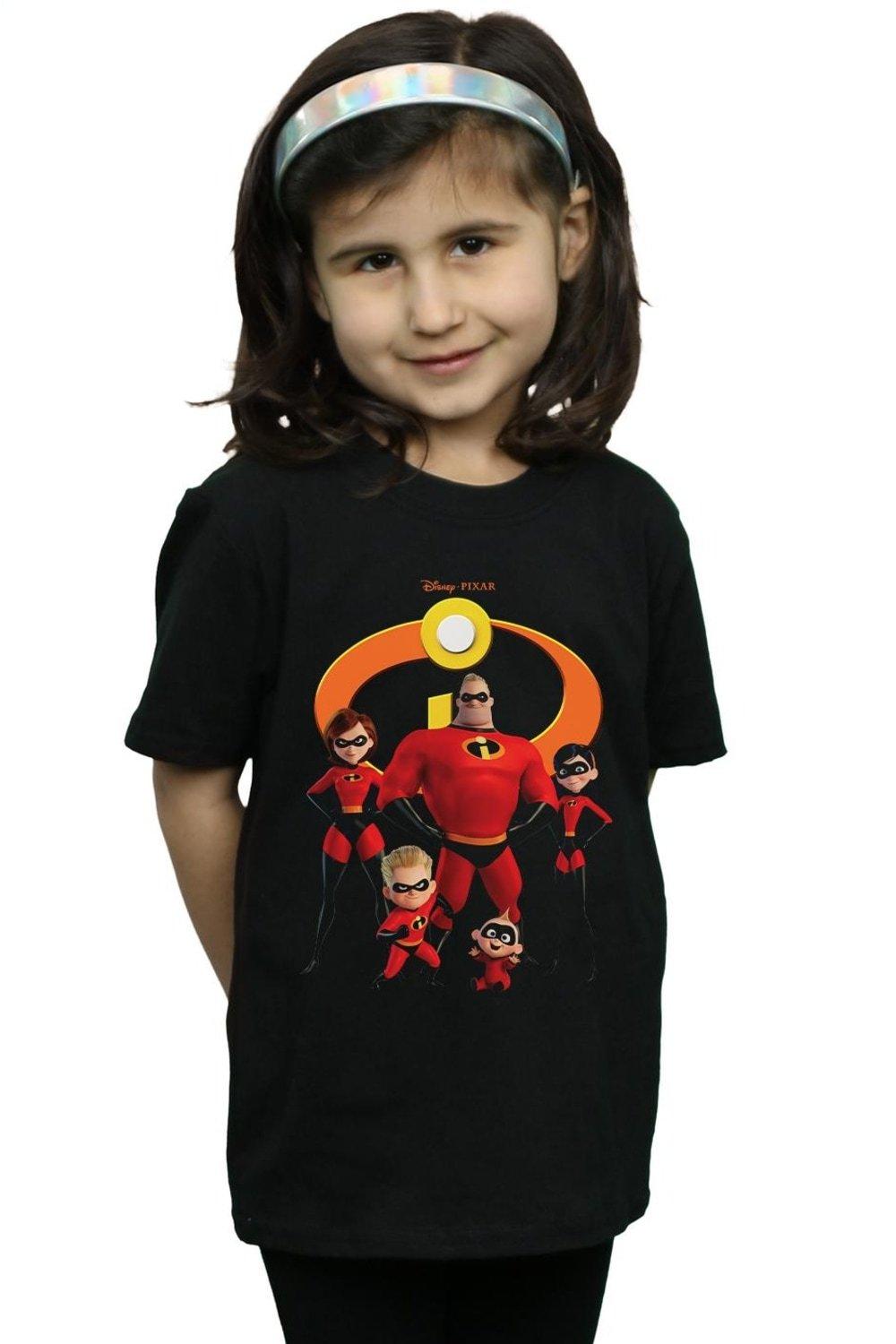 Incredibles 2 Group Logo Cotton T-Shirt