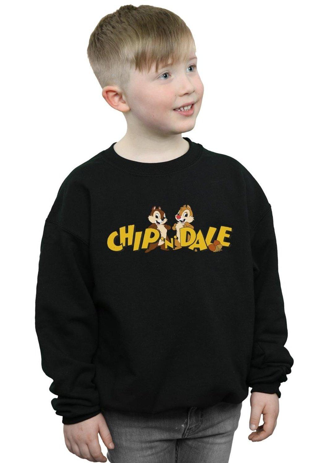 Chip And Dale Character Logo Sweatshirt