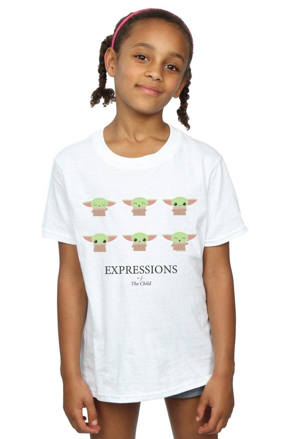 The Mandalorian Expressions Of The Child Cotton T-Shirt