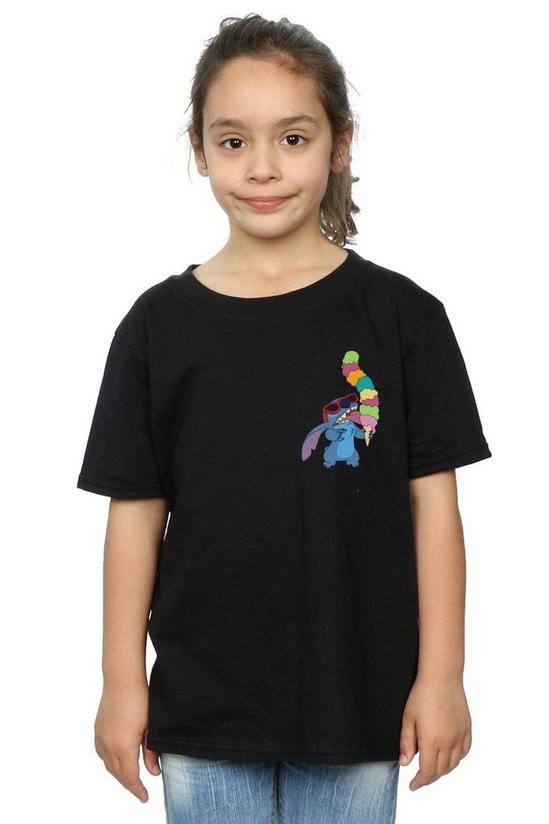 Disney Lilo And Stitch Ice Cream Cotton T-Shirt 1