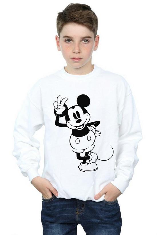 Disney Mickey Mouse Peace Hand Sweatshirt 1