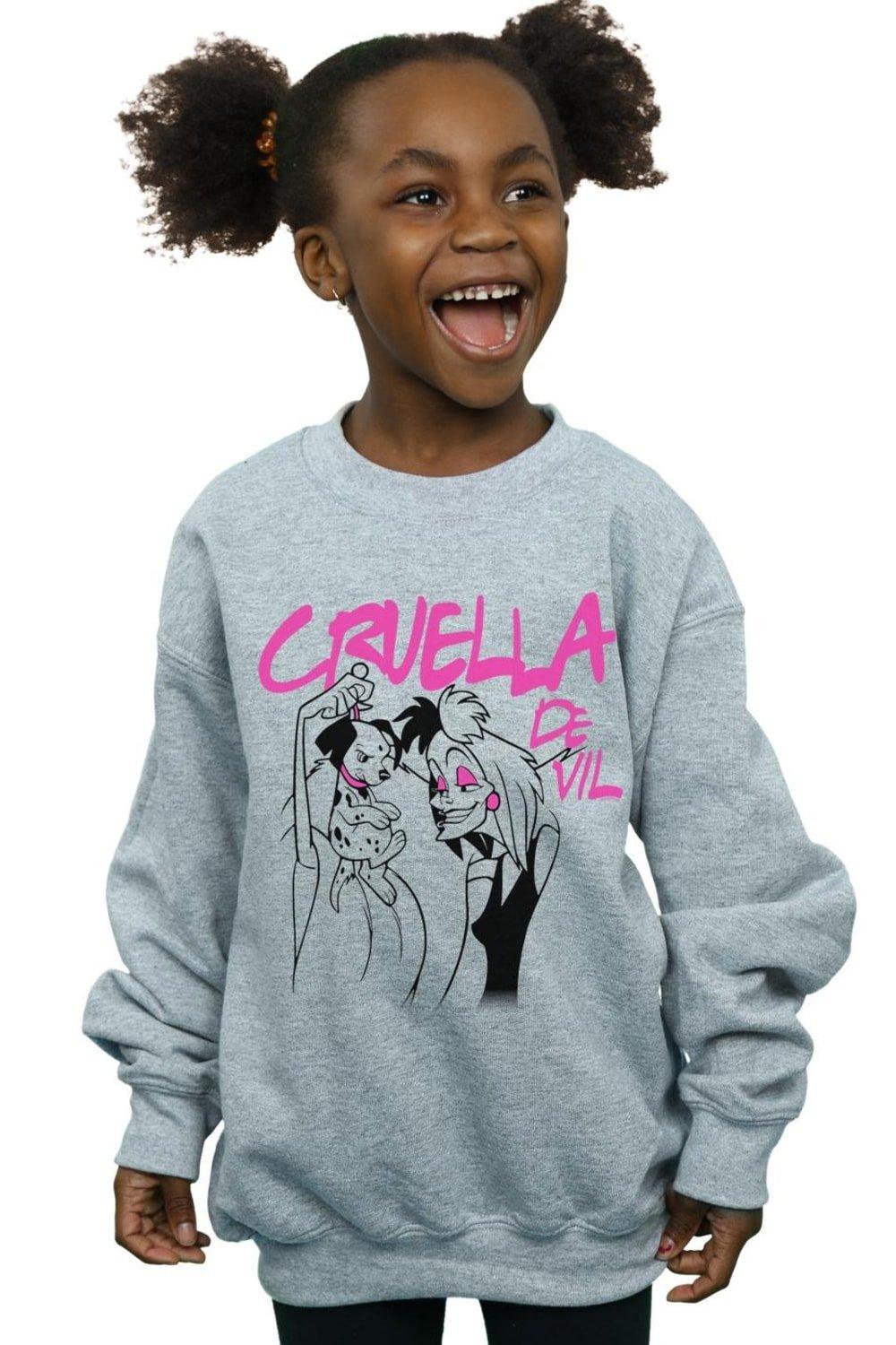 Cruella De Vil Collared Sweatshirt