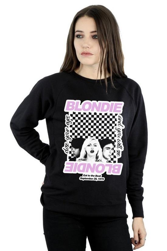 Blondie Checked Eat To The Beat Sweatshirt 1
