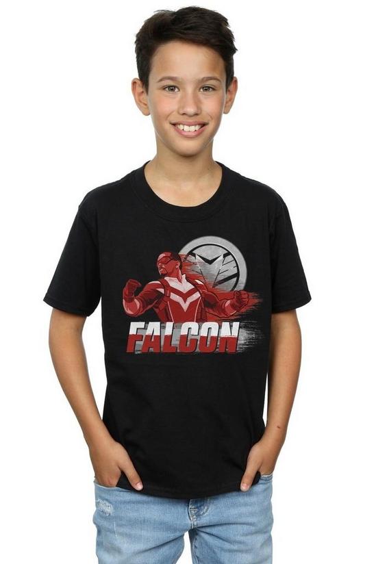 Marvel The Falcon And The Winter Soldier Falcon Red Fury T-Shirt 1