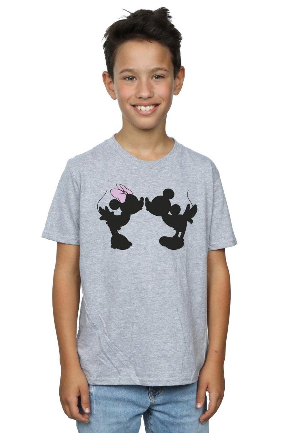Mickey Minnie Kiss Silhouette T-Shirt