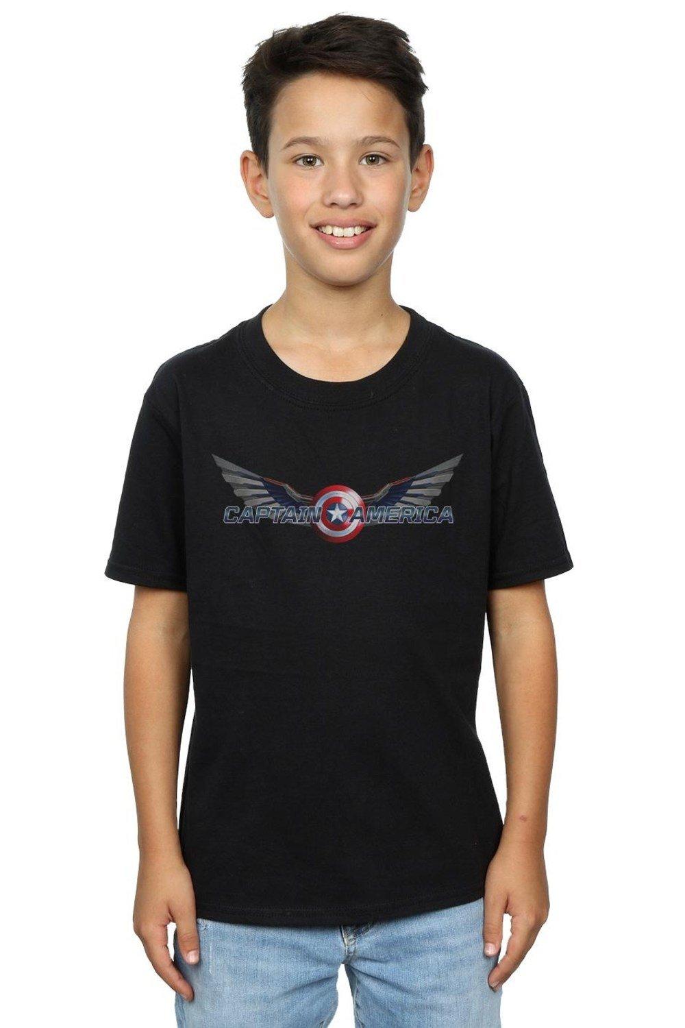 Falcon And The Winter Soldier Captain America Logo T-Shirt