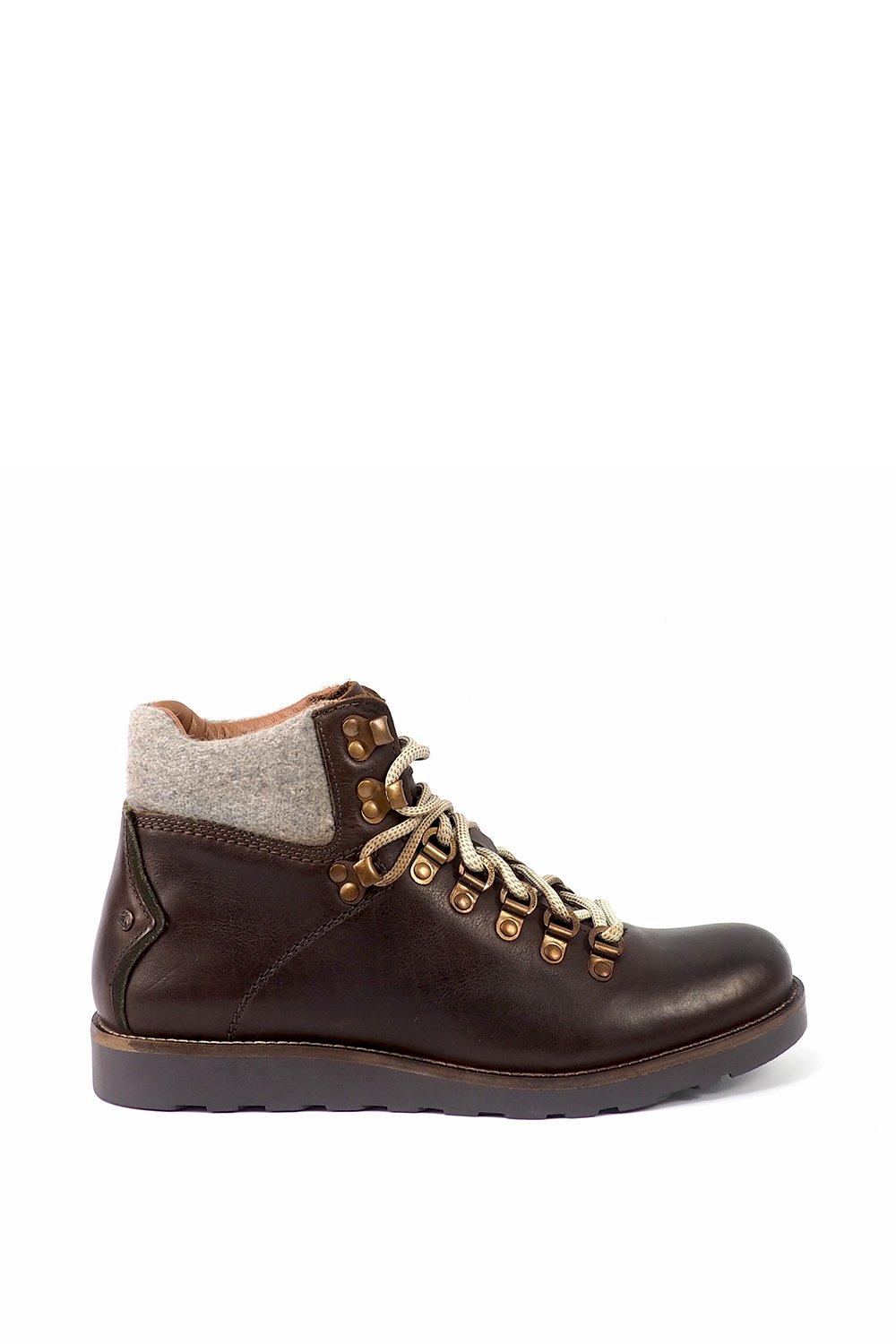 'anish' leather hiker inspired boot