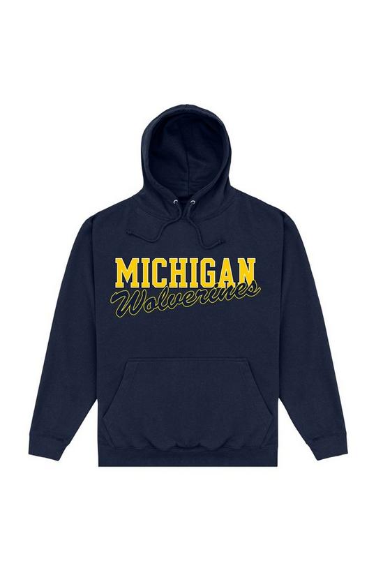 Michigan University Wolverines Hoodie Navy Long Sleeve OTH 1