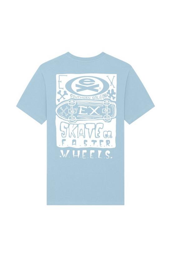 Extreme SoCal T-Shirt Sky Blue Short Sleeve Crew Neck Tee 2