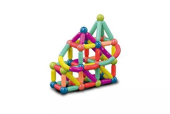 Kids Magnetic Rod Building Blocks - 64 pc set
