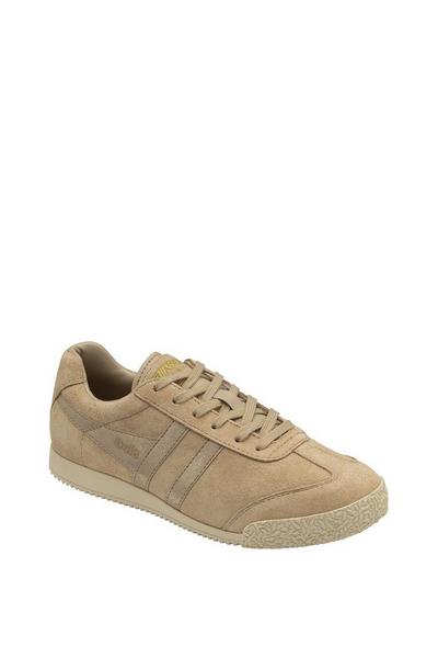 'Harrier Mirror' Suede Lace-Up Trainers