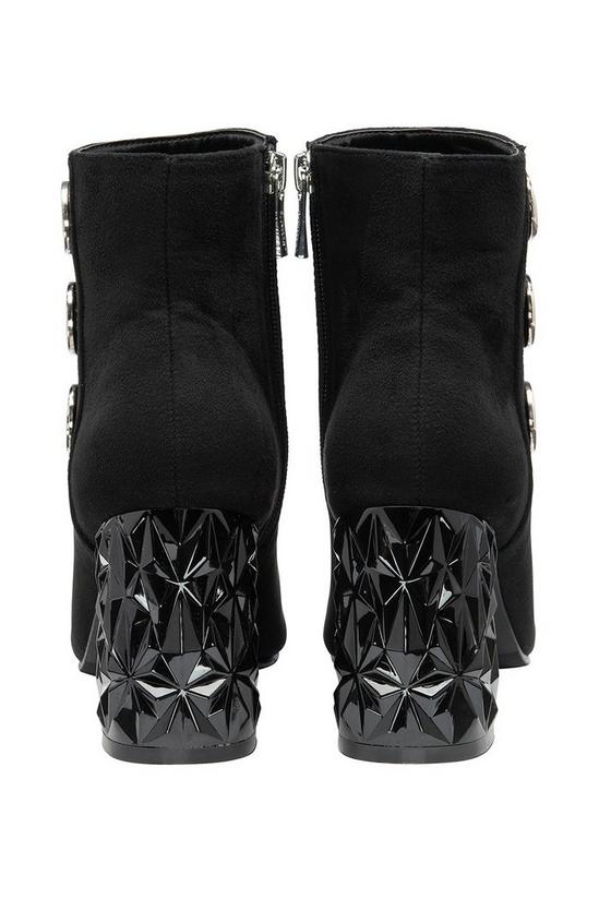 Lotus Black 'Anna' Microfibre Ankle Boots 3
