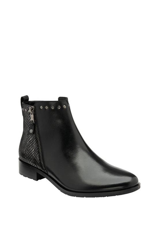Lotus 'Moire' Leather Ankle Boots 1