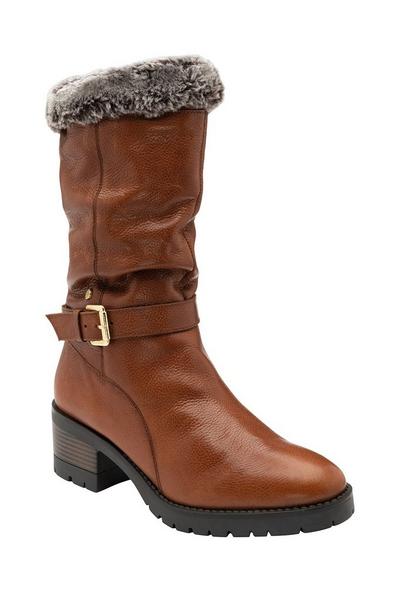 'Sarah' Leather Mid-Calf Boots