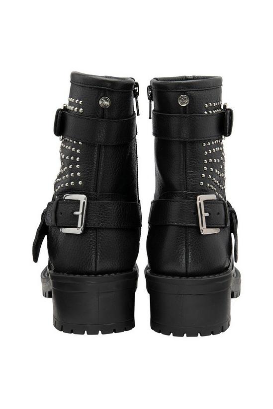 Ravel Black 'Dora' Leather Biker Boots 3