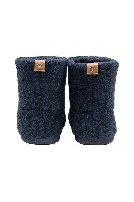 Dunlop Navy 'Shane' Textile Slippers 3