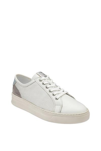 'Sylvia' Leather Lace-Up Trainers