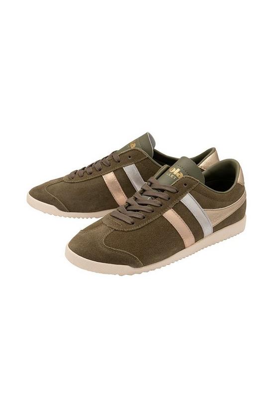 Gola 'Bullet Mirror Trident' Suede Lace-Up Trainers 3