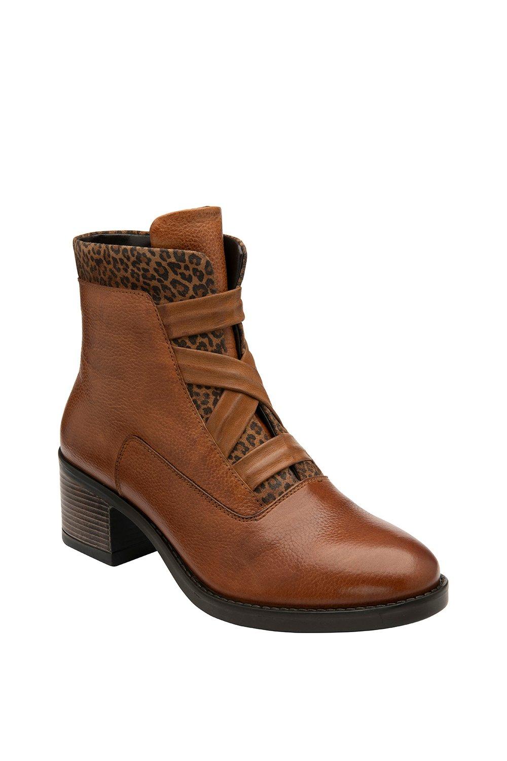 'Boston' Leather Zip-Up Ankle Boots