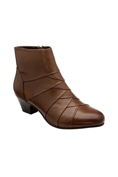 'Tara' Leather Ankle Boots