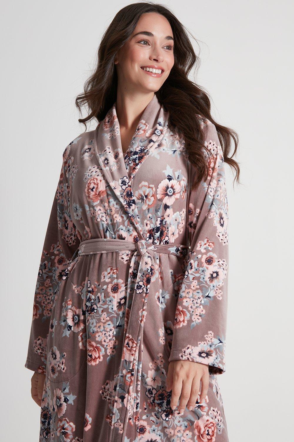 Nightwear | Floral Velour Robe | Anya Madsen