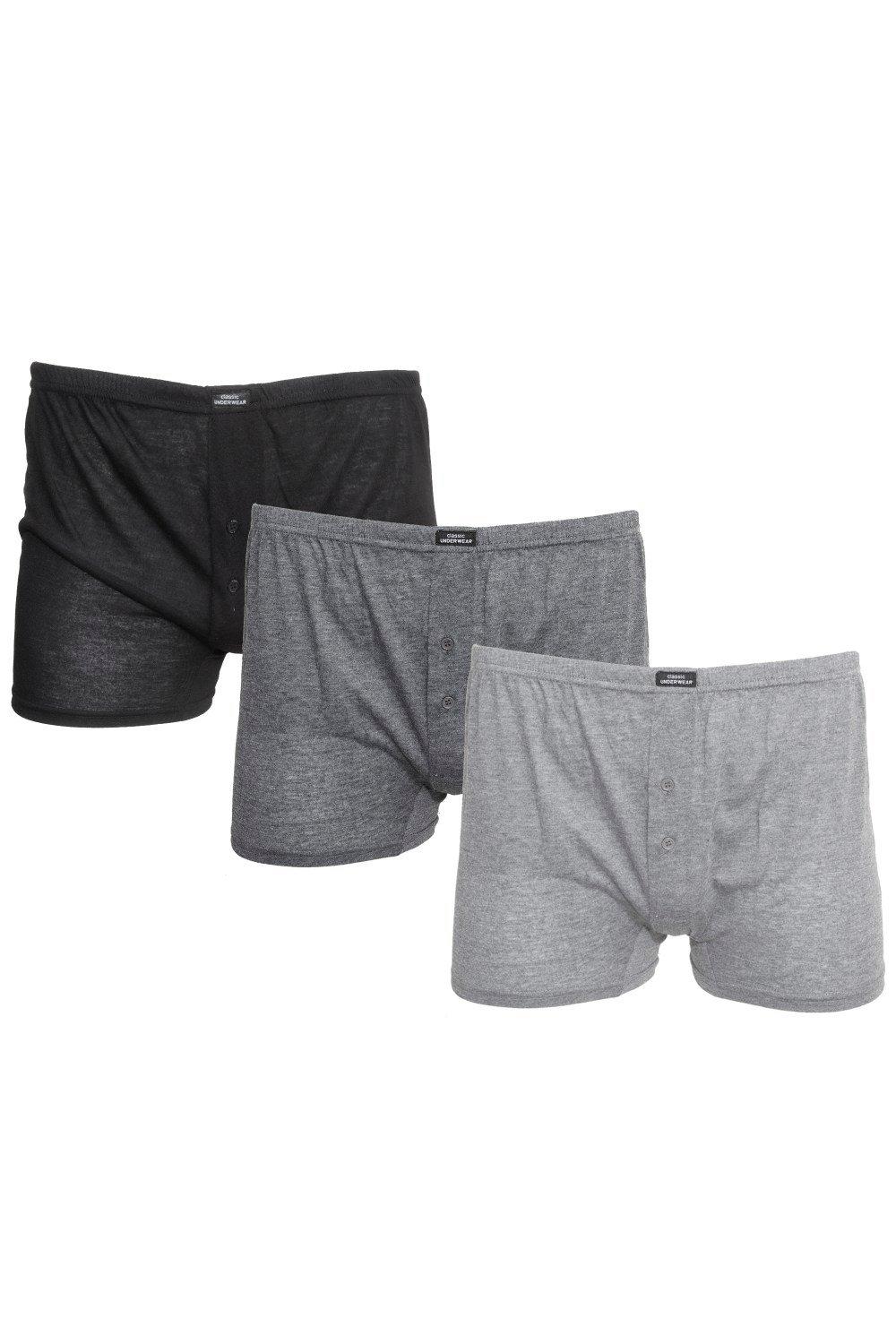 Plain Jersey Boxer Shorts (3 Pairs)