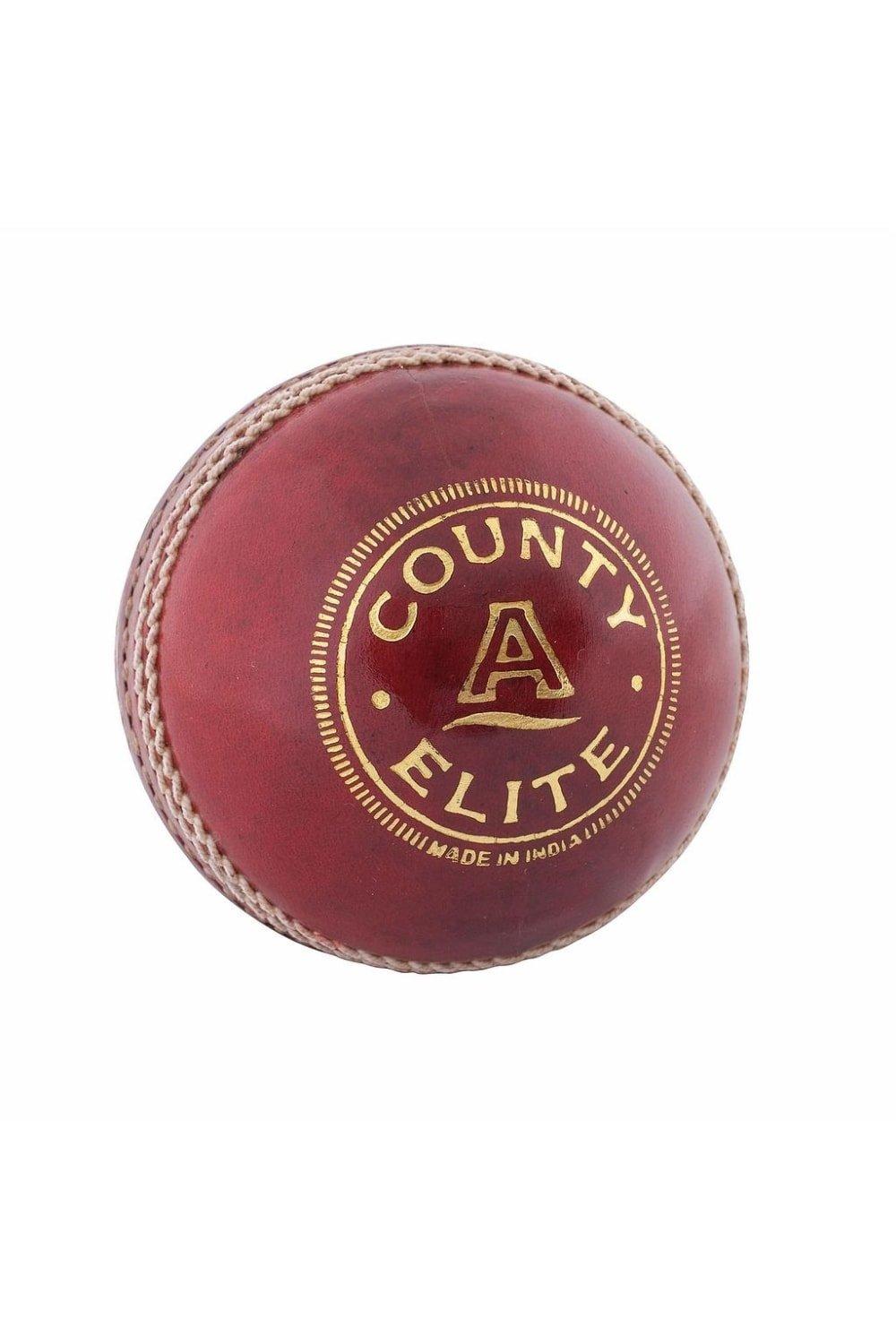 County Elite A Leather Cricket Ball