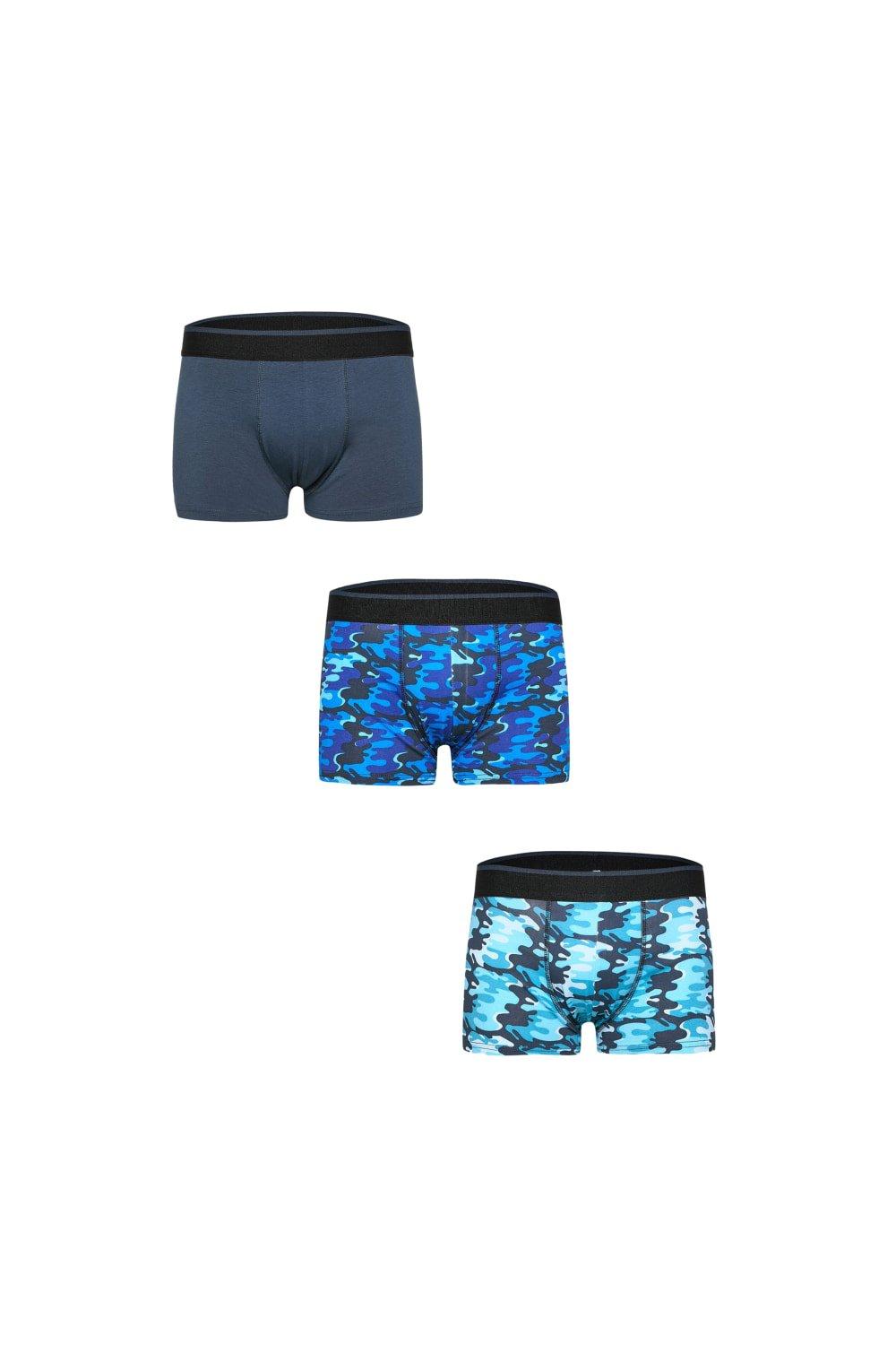 Camo Boxer Shorts (Pack Of 3)