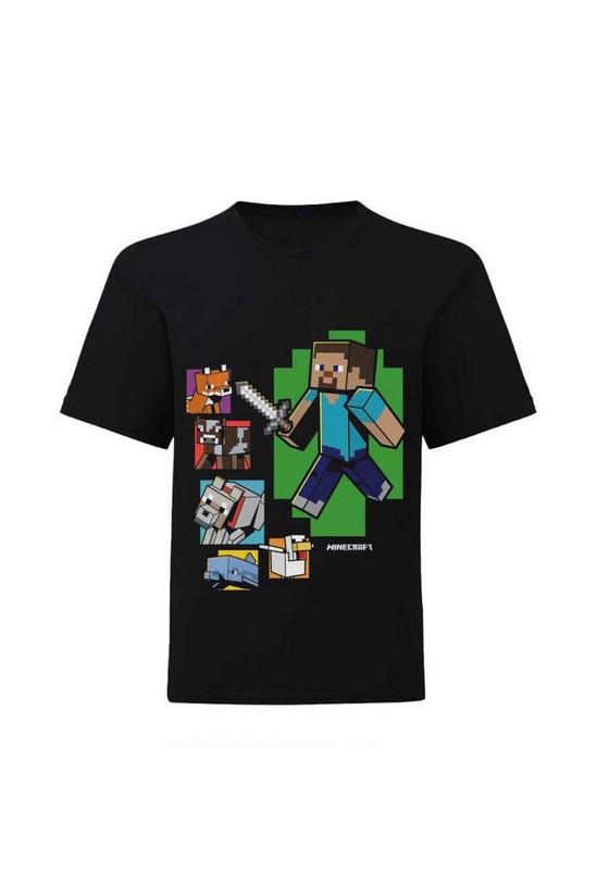 Minecraft Steve And Friends T-Shirt 1