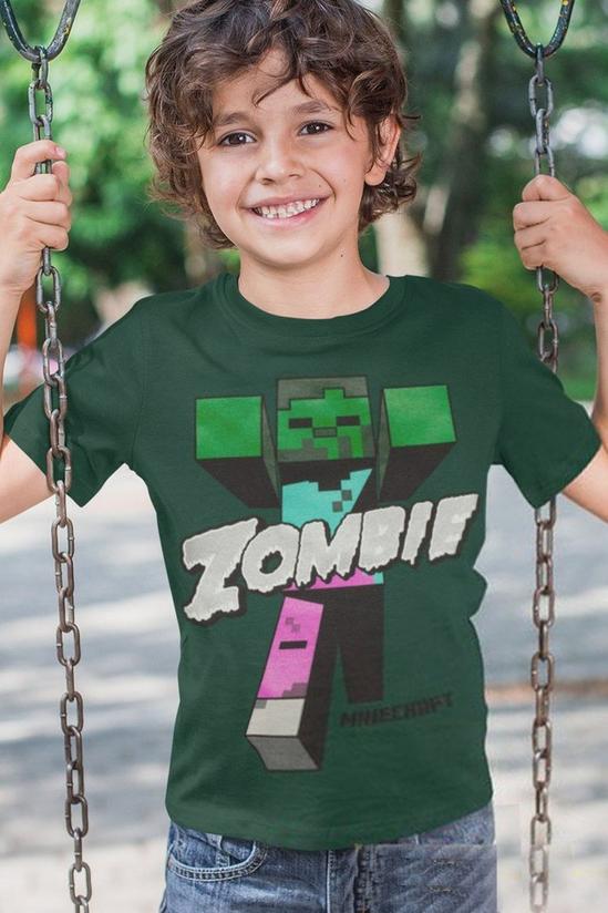 Minecraft Beware Zombie T-Shirt 3