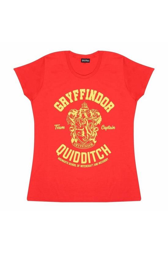 Harry Potter Gryffindor Quidditch Fitted T-Shirt 1
