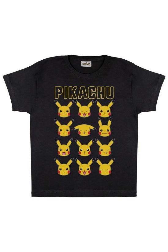 Pokemon Pikachu Faces T-Shirt 1