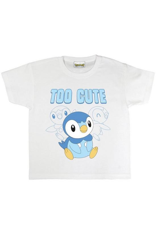 Pokemon Too Cute Piplup T-Shirt 1