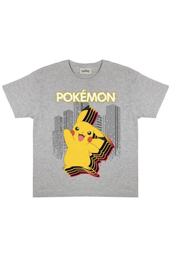 Pokemon Pikachu City Heather T-Shirt 1