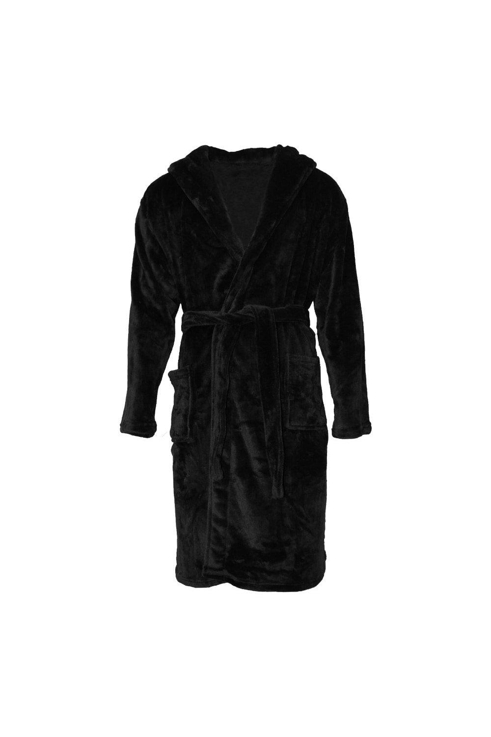 Soft Touch Hooded Dressing Gown