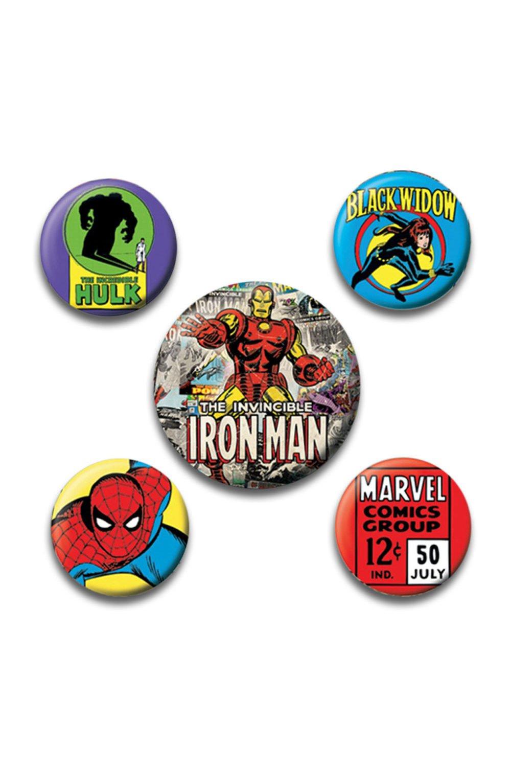 Iron Man Badge Set (Pack of 5)