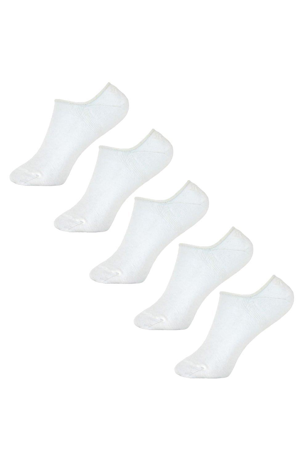 Cotton Rich Invisible Socks (5 Pairs)