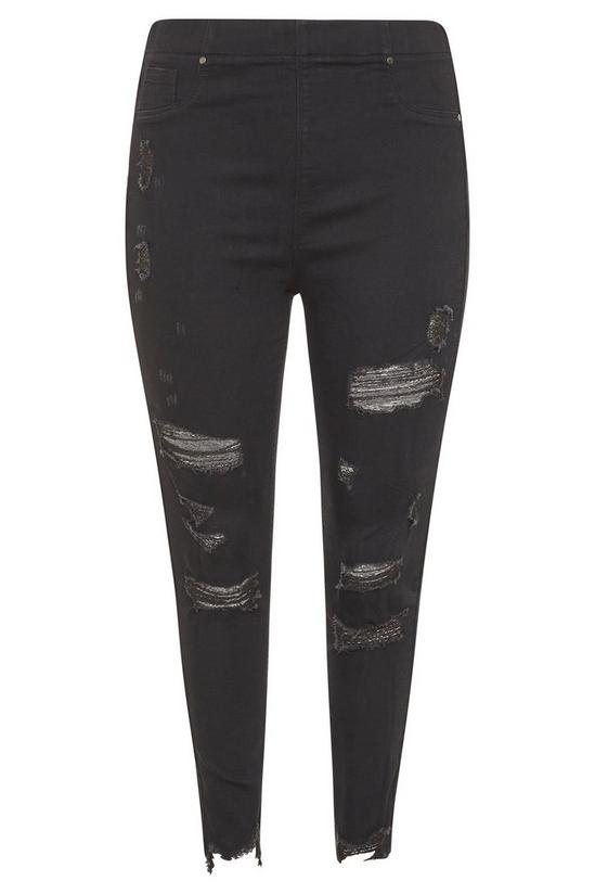 Yours Extreme Ripped Jenny Denim Jeggings 2