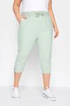 Yours Cool Cotton Cropped Joggers thumbnail 1