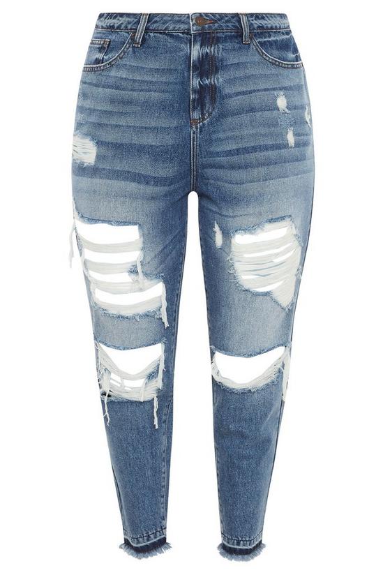 Yours Extreme Distressed Mom Jeans 2