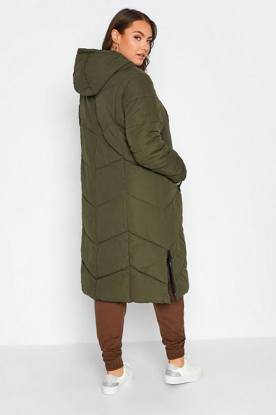 Yours Longline Hooded Puffer Coat 5