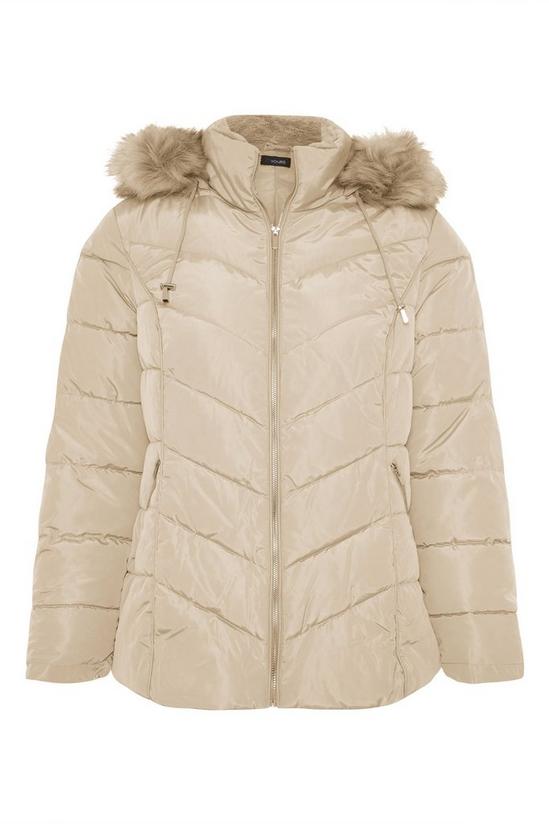 Yours Panelled Puffer Coat 2