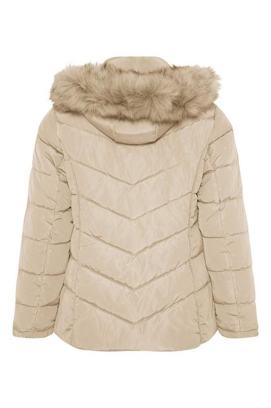 Yours Panelled Puffer Coat 3