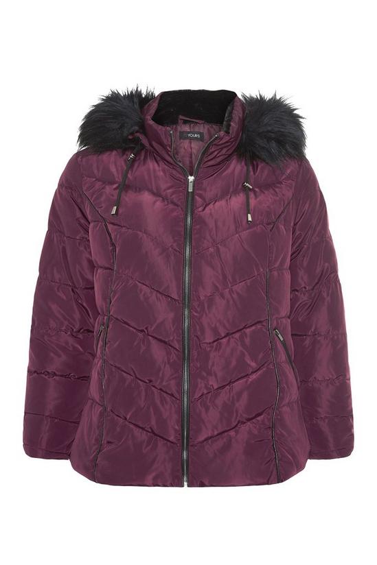 Yours Panelled Puffer Jacket 2