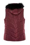 Yours Faux Fur Hood Padded Gilet thumbnail 3