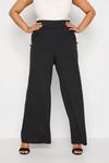 Yours Button Crepe Wide Leg Trousers thumbnail 1