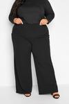 Yours Button Crepe Wide Leg Trousers thumbnail 2