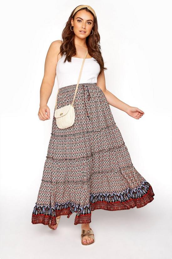 Yours Tiered Gypsy Maxi Skirt 1
