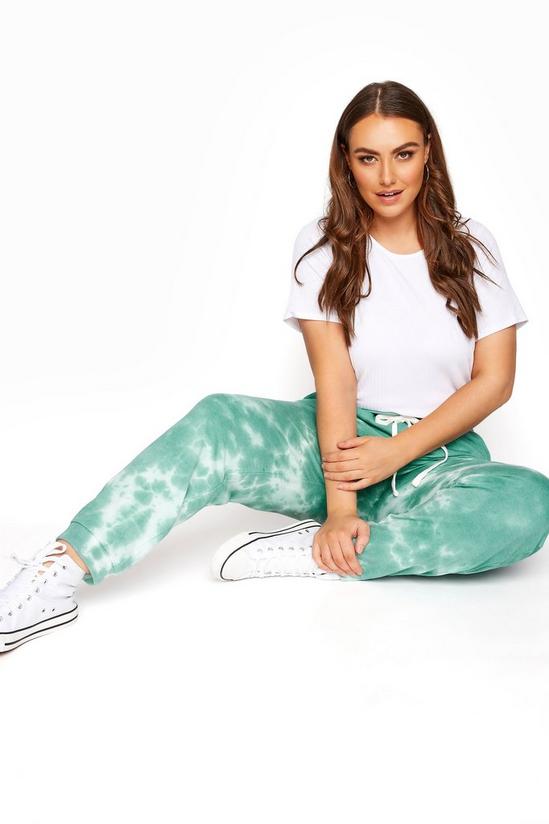 Yours Green Tie Dye Joggers 1