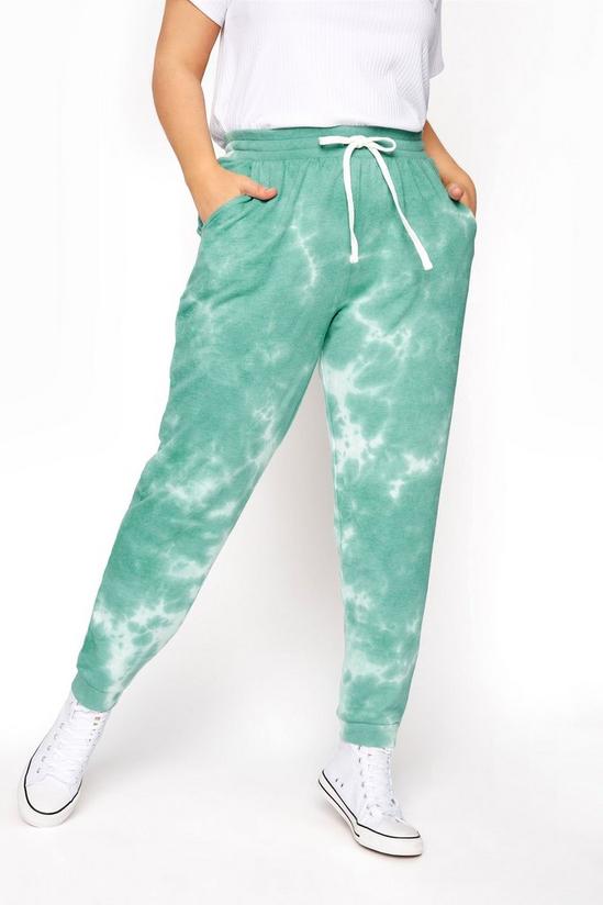 Yours Green Tie Dye Joggers 5